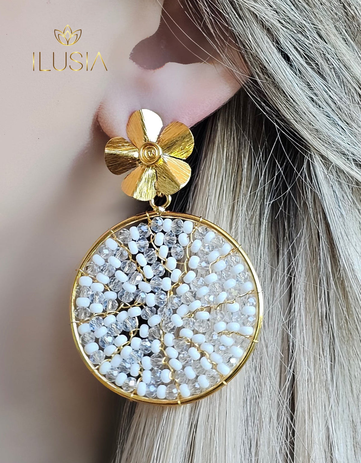 Erly Earrings white