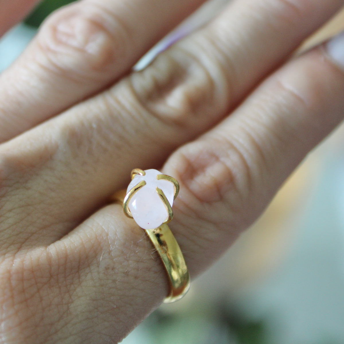Rose quartz Ring