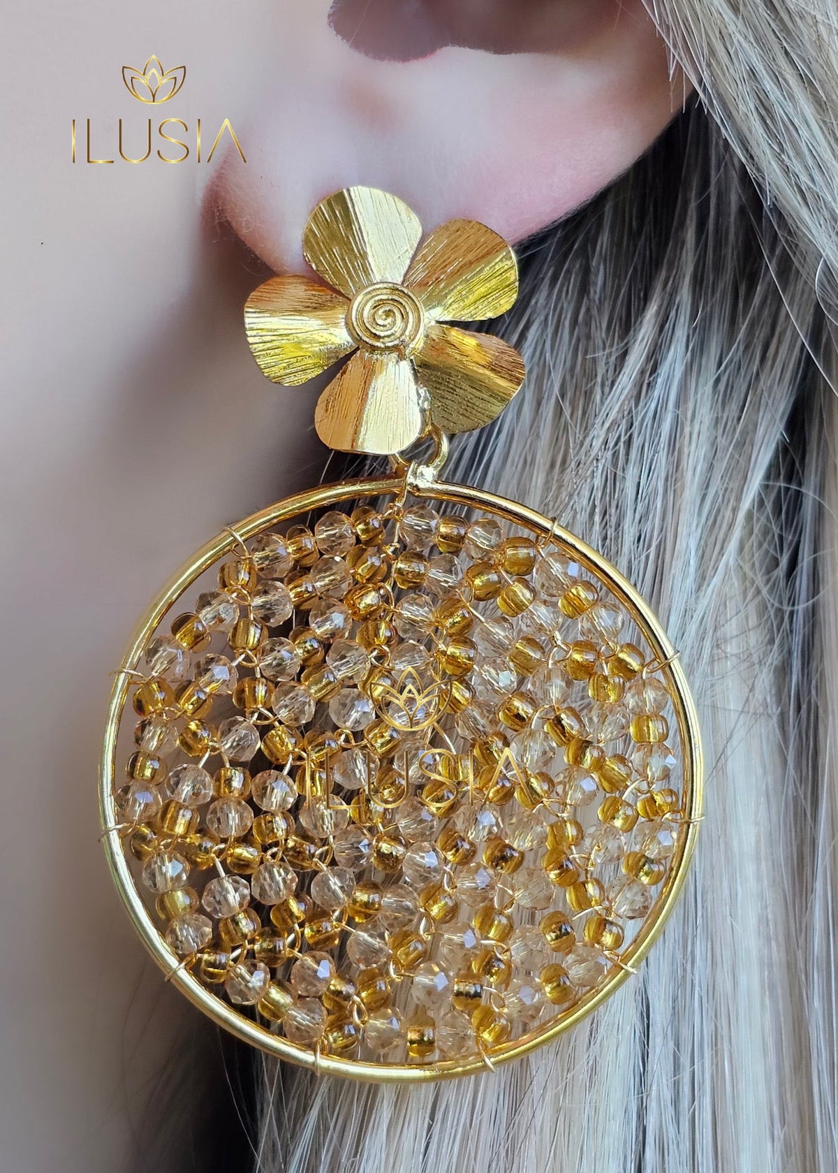 Erly Champagne Earrings