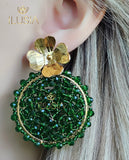 Evy Dark green Earrings