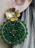 Evy Dark green Earrings