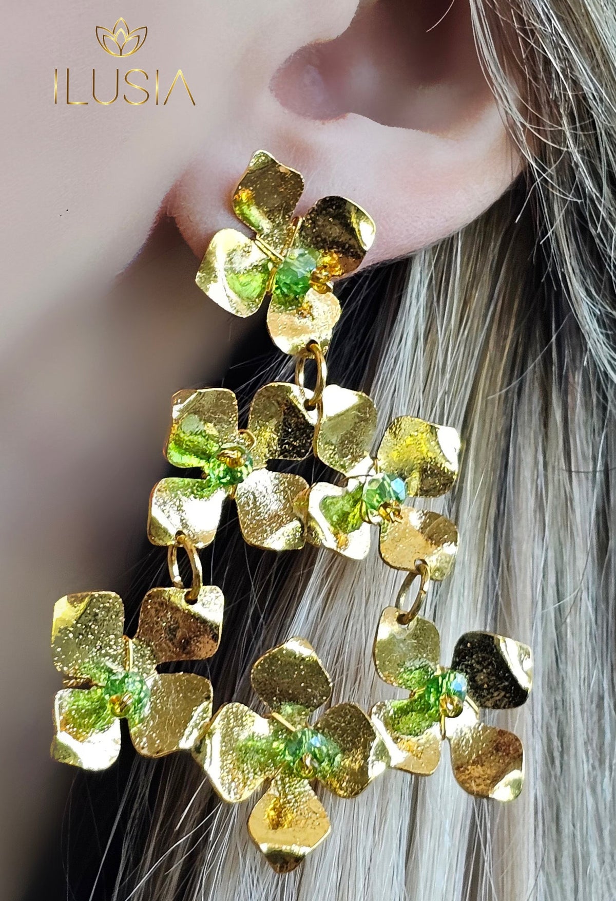 Cascada Green Earrings