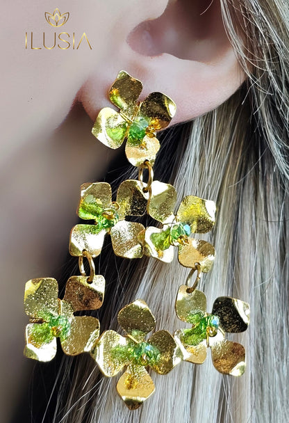 Cascada Green Earrings
