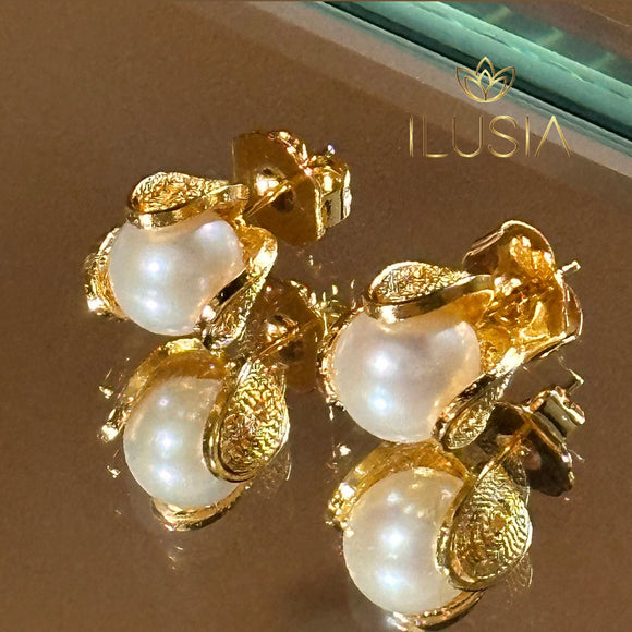 Filigree Pearls Studs