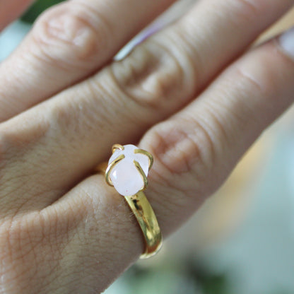 Rose quartz Ring