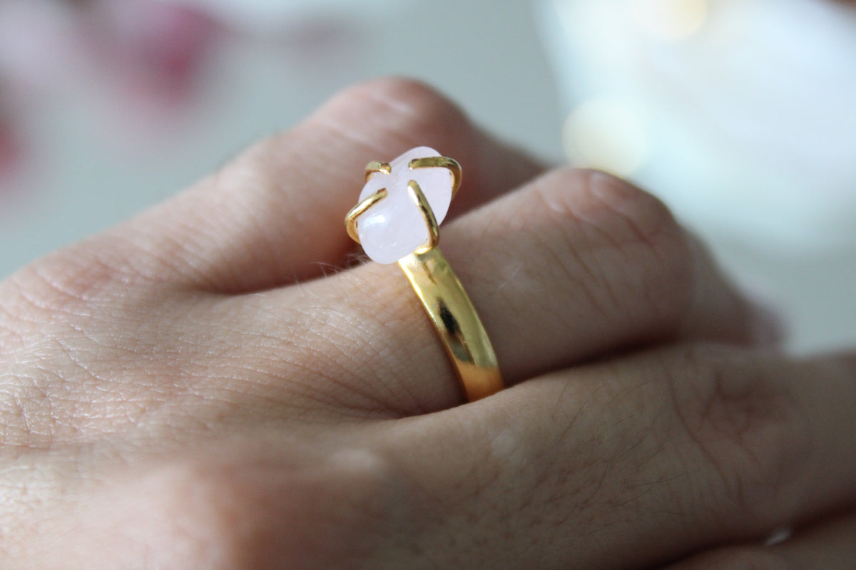 Rose quartz Ring