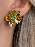 Emerald Blossom Earrings