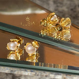 Filigree Pearls Studs