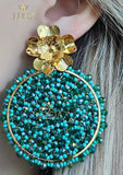 Evy Turquoise Big Earrings