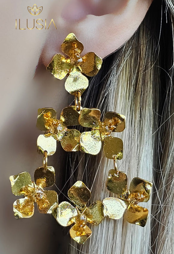 Cascada Champagne Earrings