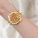 Golden petal bracelet