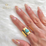 Julieta turquoise ring