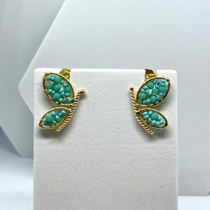 Lucy earrings teal